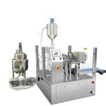 द्रव आणि पेस्टसाठी पिशन फिलरसह स्वयंचलित प्री-मेड बॅग फिल सील पॅकेजिंग