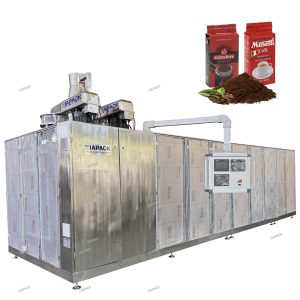 स्वयंचलित ड्युअल चेंबर ब्रिक व्हॅक्यूम बॅग फॉर्मिंग फिलिंग पॅकेजिंग मशीन