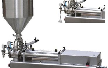 चिकट द्रव साठी ड्युअल हेड्स पिस्टन फिलर