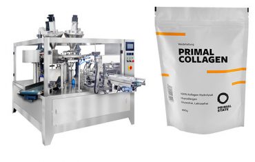 जिपरसह डॉय बॅगसाठी स्वयंचलित पावडर पॅकेजिंग मशीन