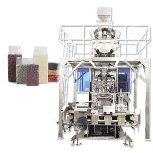 धान्यासाठी स्वयंचलित वीट प्रकार व्हॅक्यूम बॅग फॉर्मिंग फिलिंग पॅकेजिंग मशीन