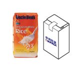 धान्यासाठी शीर्ष लेबलिंग असलेली सपाट तळाची पिशवी