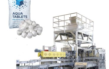 २५-५० किलो वजनाच्या मीठाच्या गोळ्या भरण्याचे बॅगिंग मशीन